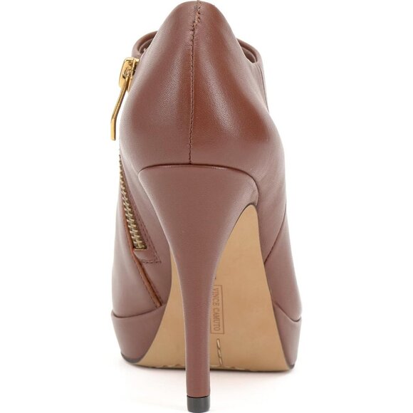 Vince Camuto Women's Chocolate Closed Pointed Toe High Heel Elvin Bootie - Picture 3 of 8